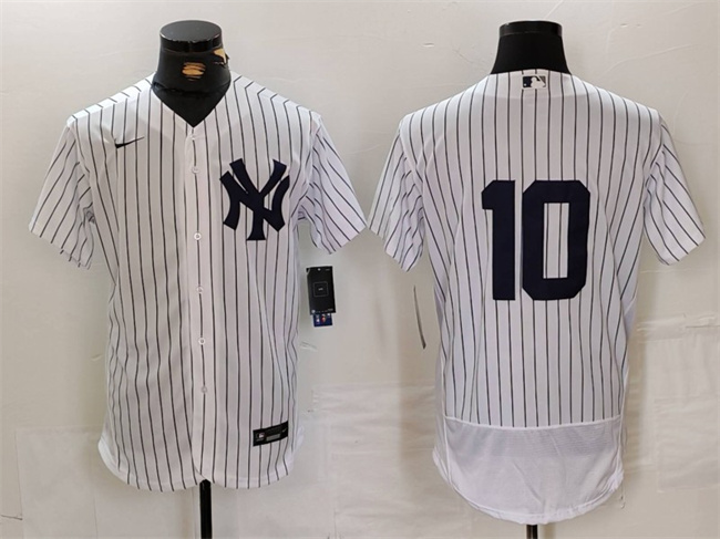 Men's New York Yankees #10 Phil Rizzuto White Flex Base Stitched Baseball Jersey